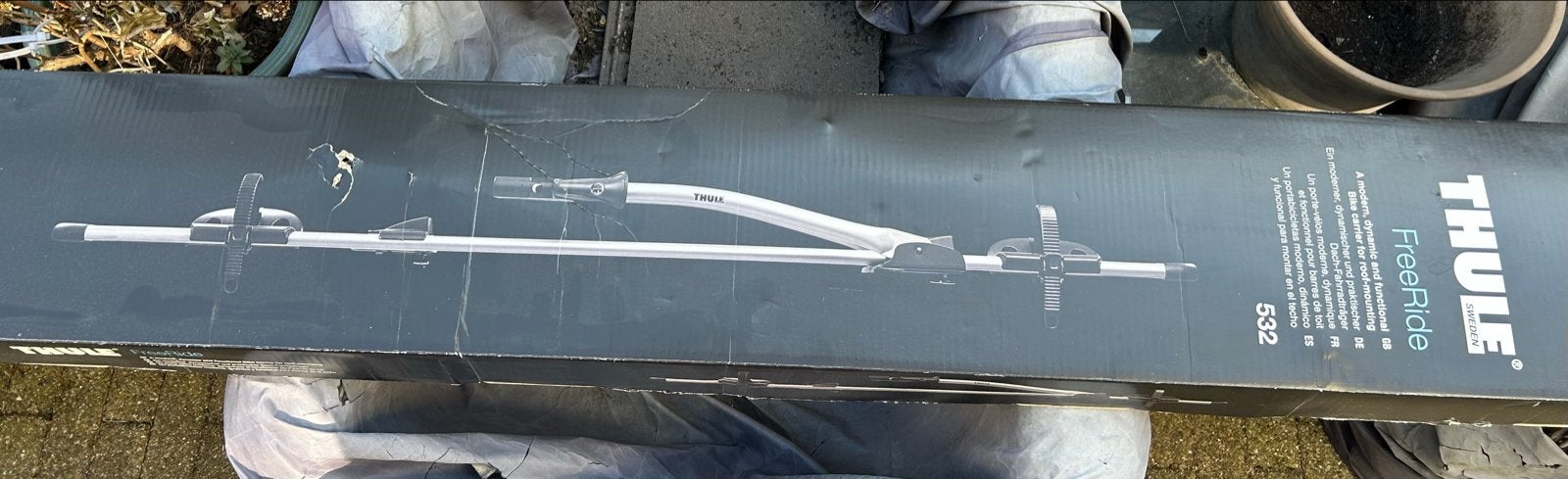 Thule FreeRide 532 dakdrager voor 1 fiets, Auto diversen, Fietsendragers, Ophalen, 1 fiets, Zo goed als nieuw, Dakdrager