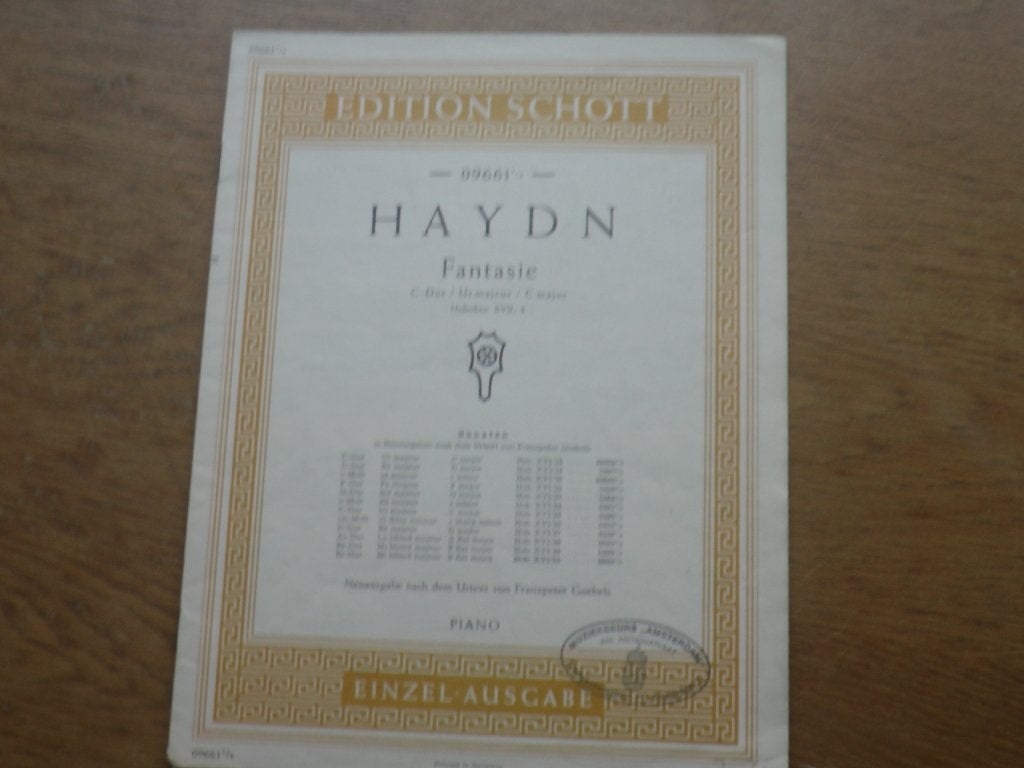 Haydn - fantasie -voor piano, Gebruikt, Klassiek, Ophalen of Verzenden, Artiest of Componist