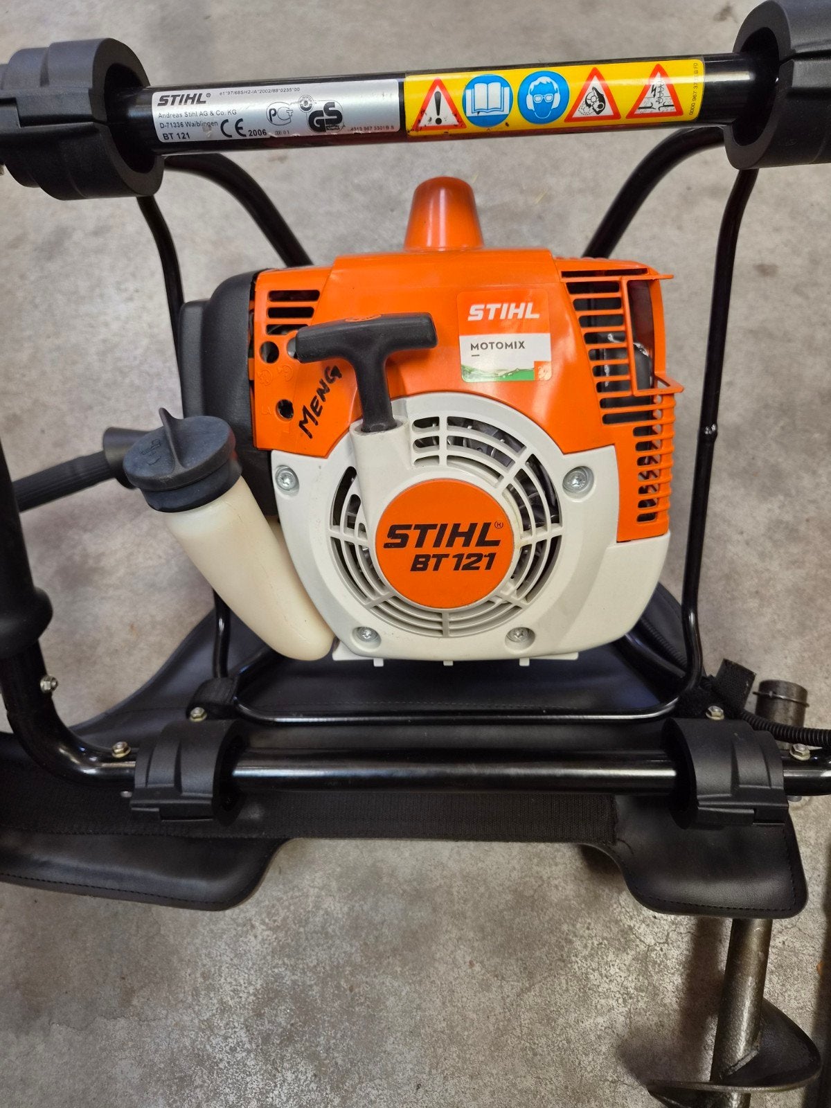 stihl bt 121 motorgrondboor, Ophalen, Zo goed als nieuw