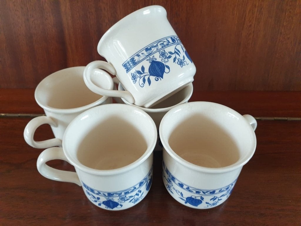 5 prachtige aardewerk koffiekopjes BILTONS (England), Ophalen of Verzenden, Zo goed als nieuw, Overige stijlen, Kop(pen) en/of Schotel(s)
