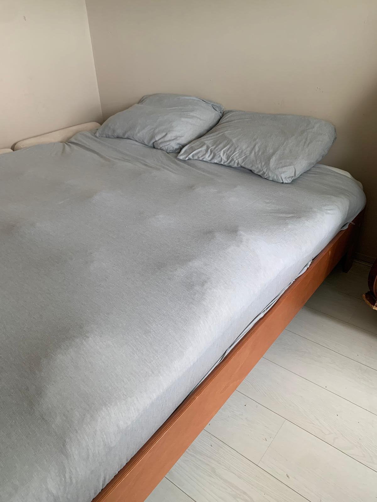 Auping bed elektrisch, Huis en Inrichting, Ophalen, Gebruikt, Bruin, Tweepersoons