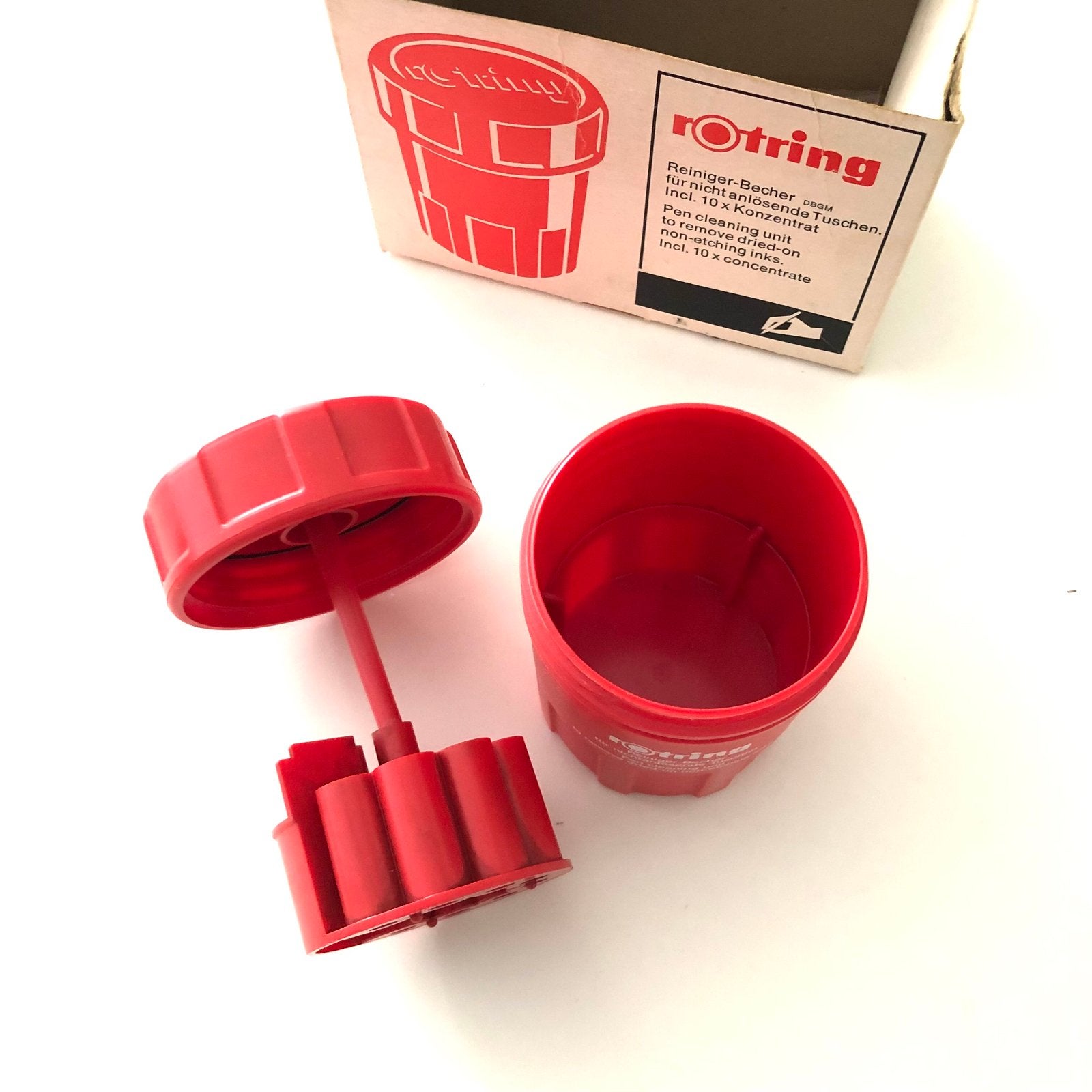 Rotring Reiniger-Becher Pen Cleaning Unit met Concentraat, Ophalen of Verzenden, Gebruikt, Overige typen