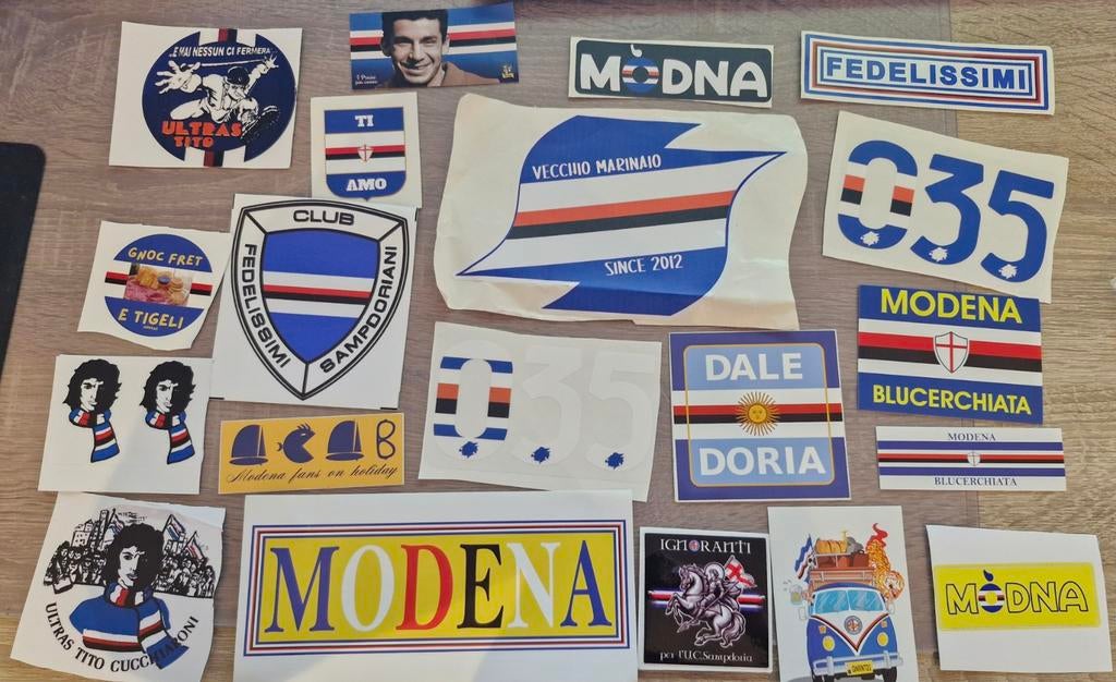 Sampdoria Ultra Stickers - Diverse Collectie, Verzamelen, Ophalen of Verzenden, Zo goed als nieuw, Sport