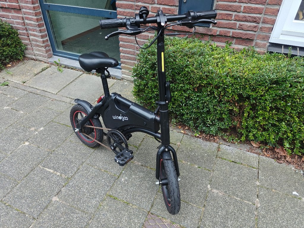 Windgoo B5 elektische vouwfiets, Gebruikt, Heren, 14 tot 16 inch, Deels opvouwbaar