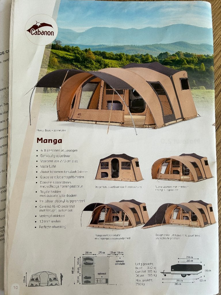 Vouwwagen Cabanon Manga - gloednieuw, Ophalen, Beige, Cabanon, Meer dan 6