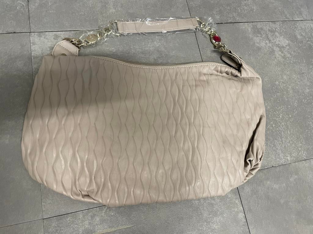 Oriflame Beige Damestas - Nieuw met gouden details, Sieraden, Tassen en Uiterlijk, Tassen | Damestassen, Ophalen of Verzenden