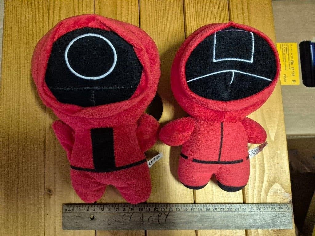 Set van 2 Squid Game knuffels, Overige merken, Overige karakters, Overige typen, Ophalen of Verzenden