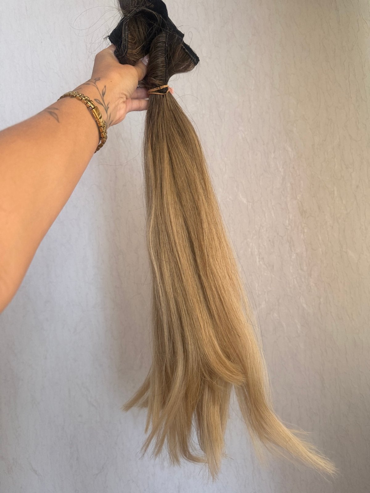 Haar extensions blond, Sieraden, Tassen en Uiterlijk, Uiterlijk | Haarverzorging, Ophalen of Verzenden, Gebruikt, Pruik of Haarverlenging