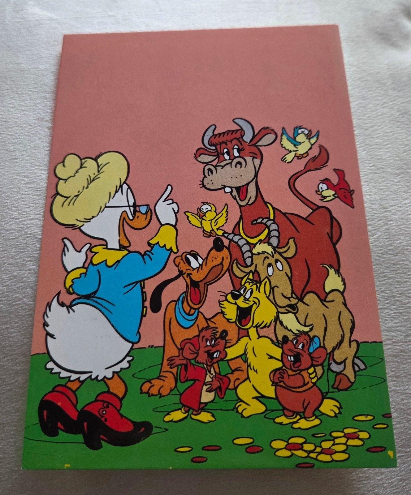 Disney Ansichtkaart - Oma Duck en Pluto, Verzamelen, Ophalen of Verzenden, 1980 tot heden, Ongelopen, Kinderen
