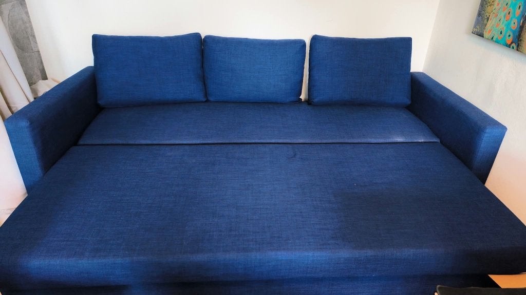 Ikea sofa bed, Ophalen, Blauw, Tweepersoons, 220 cm