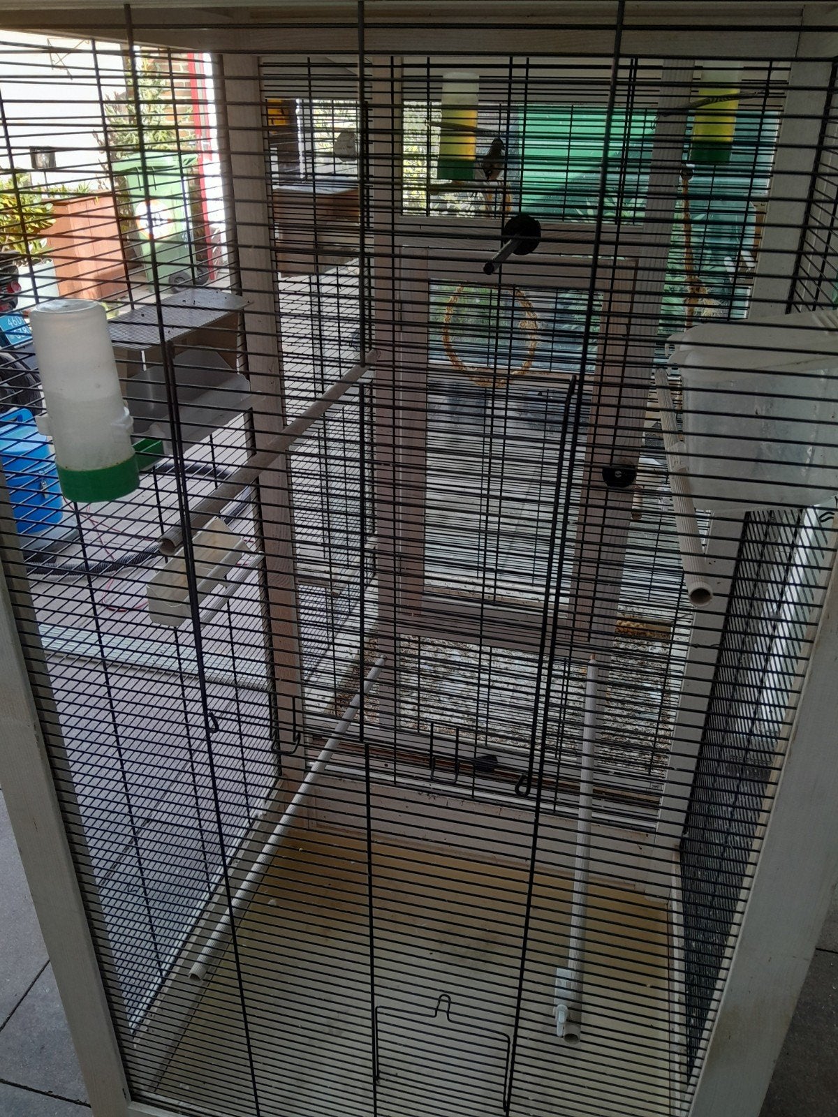 te koop mooie Vogelkooi/volière, Dieren en Toebehoren, Ophalen, Gebruikt, Hout, Overige typen