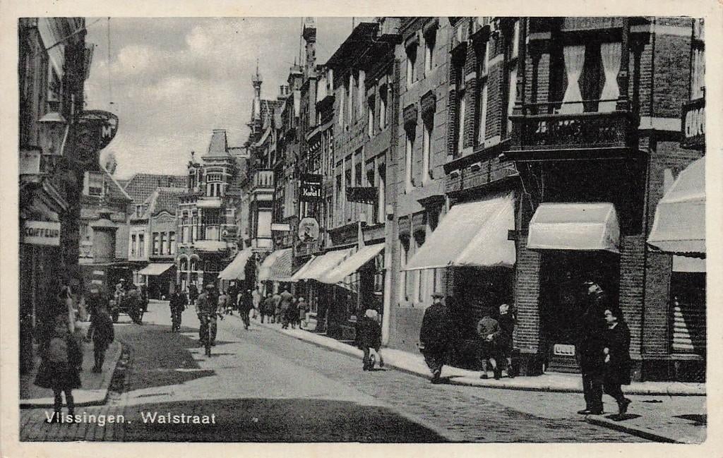 JN818 Vlissingen Walstraat 1940, Verzenden, 1920 tot 1940, Gelopen, Zeeland