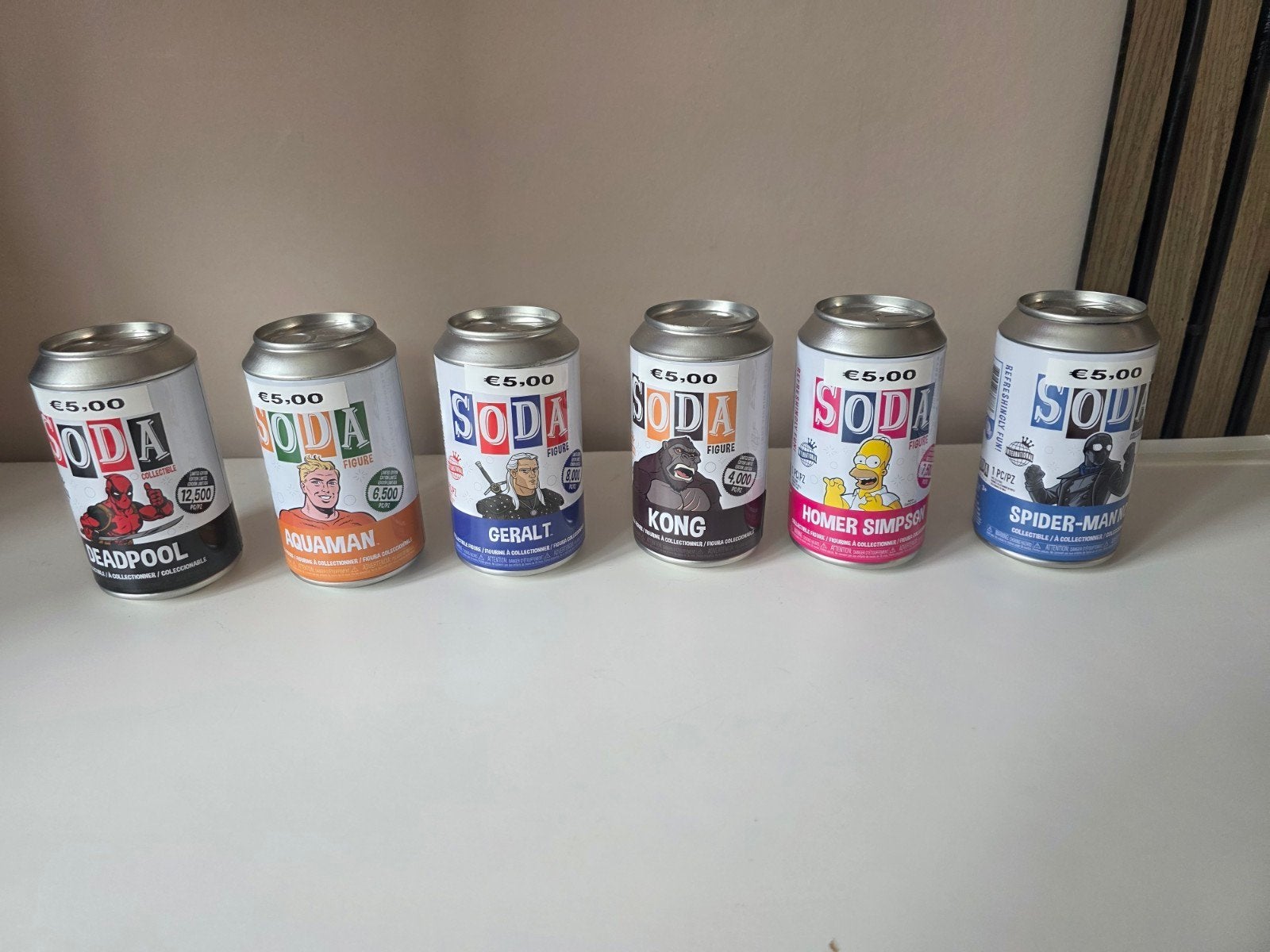 Funko Soda Figuren pops. €5,- per stuk. Alle 6 voor €20,-., Ophalen of Verzenden