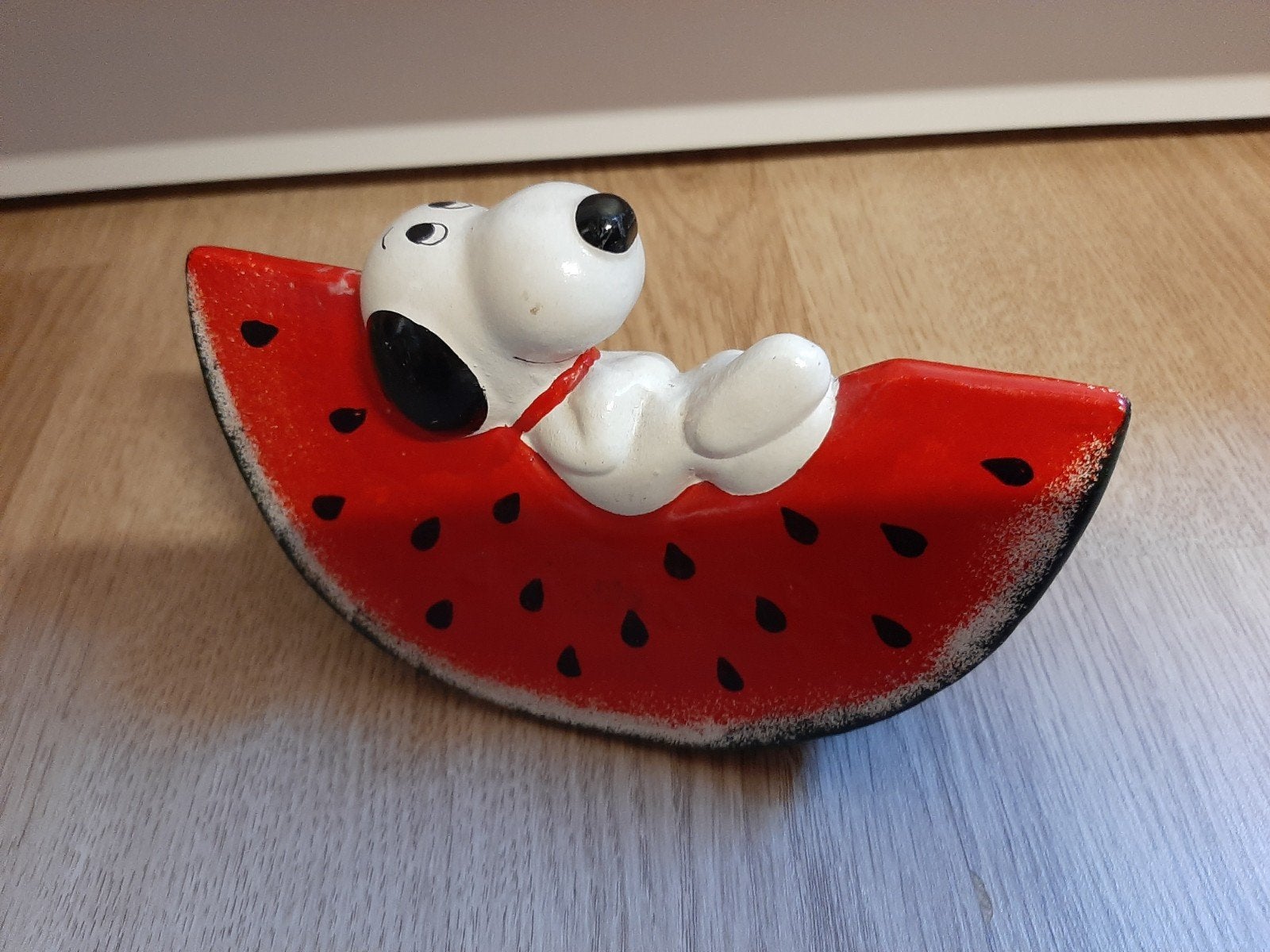Snoopy watermeloen spaarpot, Verzamelen, Ophalen of Verzenden, Overige materialen