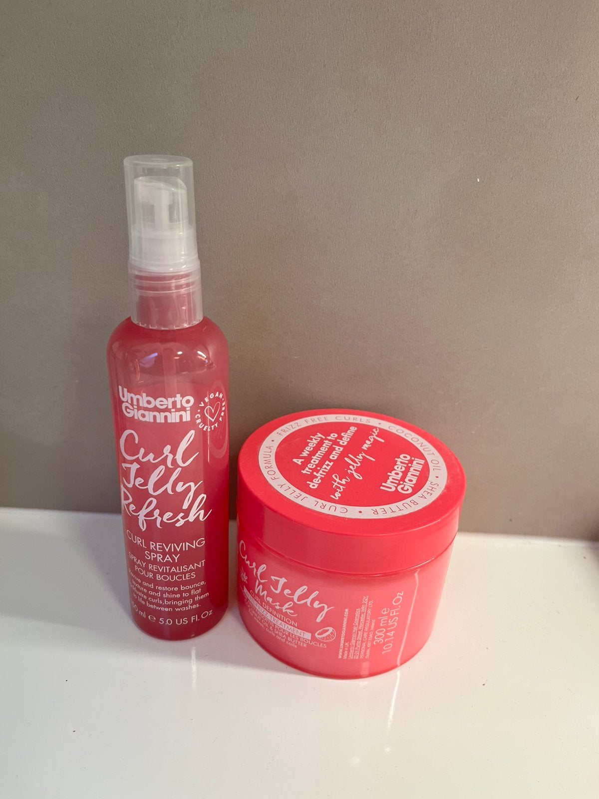 Curly Girl masker en reviving spray van Umberto Giannini, Ophalen of Verzenden, Zo goed als nieuw