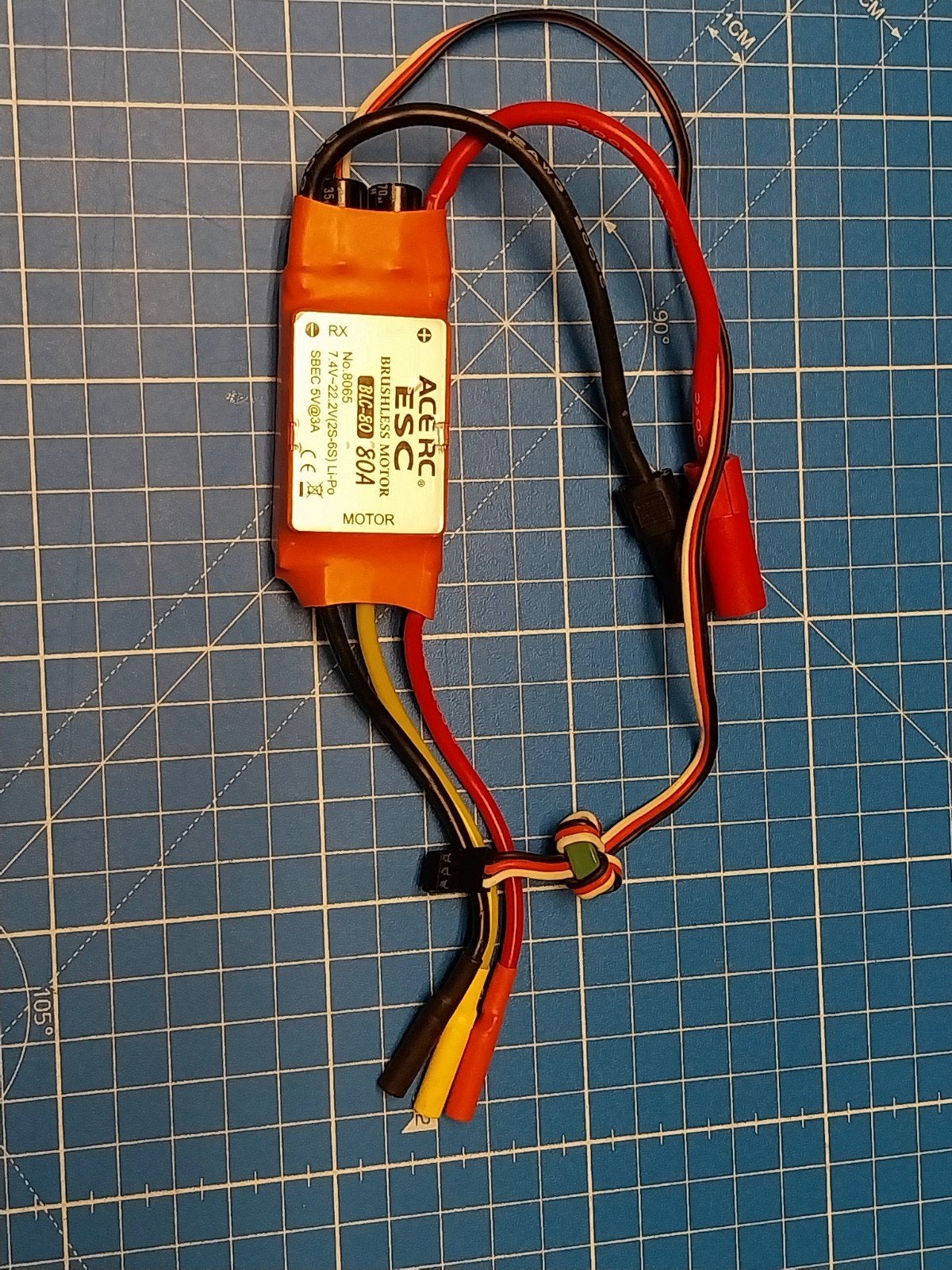 ACE RC BLC-80 80A Brushless ESC voor RC-modellen, Ophalen of Verzenden, Zo goed als nieuw