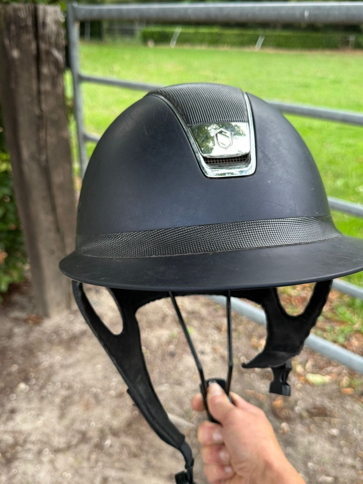 Samshield cap (miss shield), Dieren en Toebehoren, Blauw, Ophalen of Verzenden, Rijhelm/cap, Overige maten