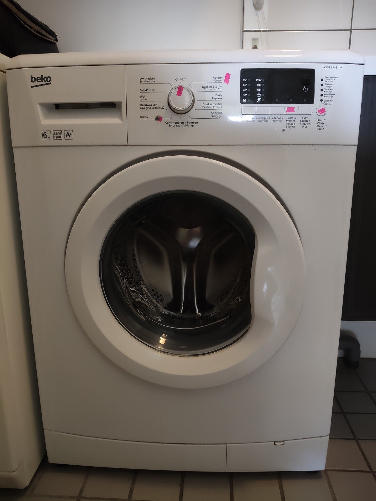 Beko WMB 61431 M Wasmachine - 6 kg, 1400 toeren, Ophalen, 1200 tot 1600 toeren, Gebruikt, 4 tot 6 kg