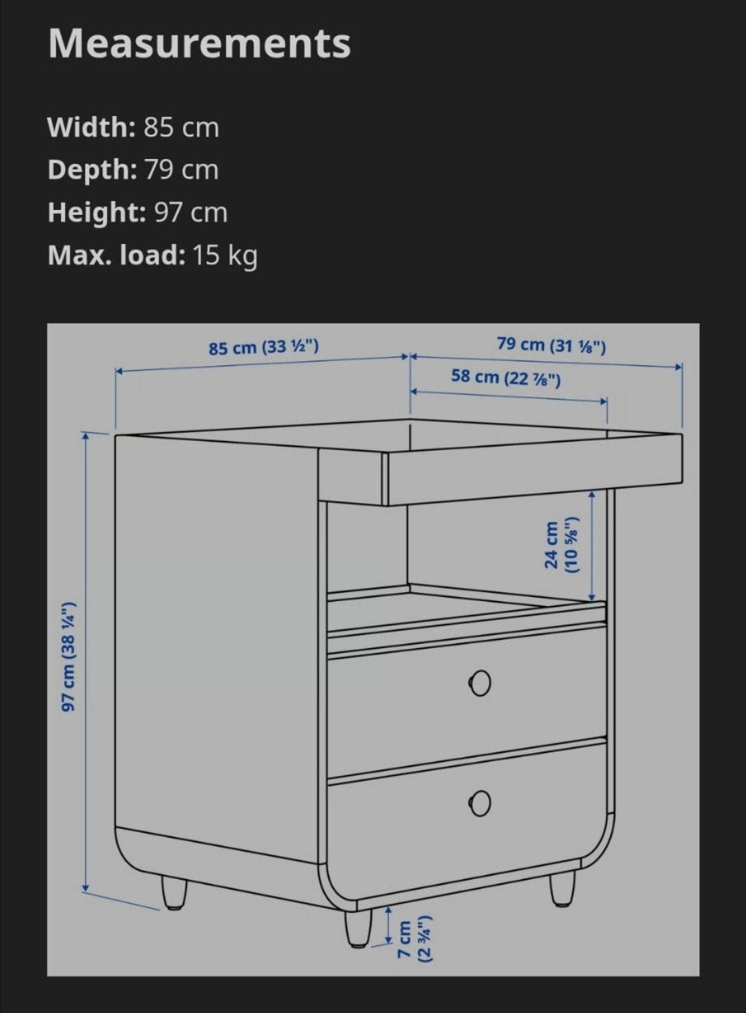 IKEA SMÅSTAD Commode met lades en opzetstuk, Ophalen, 70 cm of meer, Zo goed als nieuw, 75 tot 100 cm