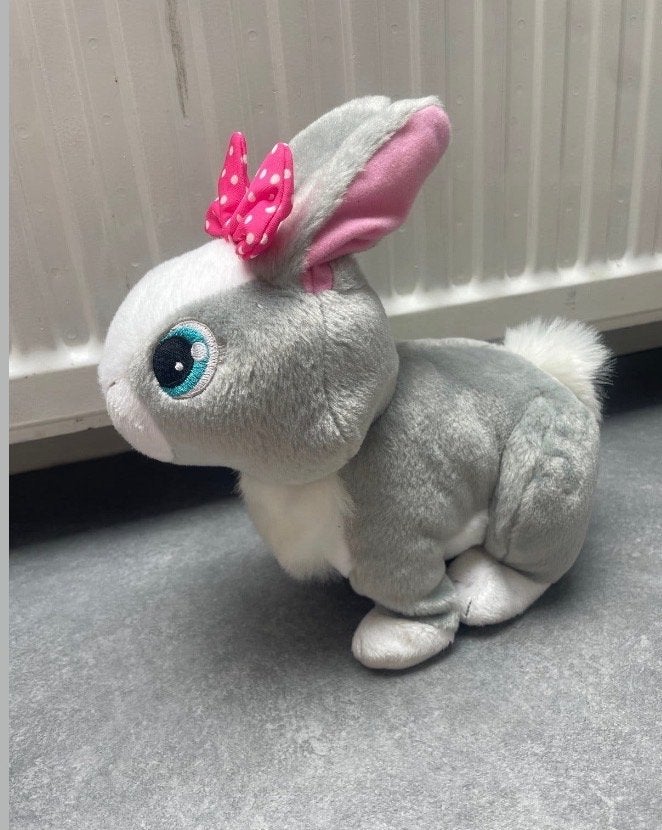 Interactief Konijn Knuffel met Geluid en Beweging, Overige merken, Overige karakters, Grijs, Konijn