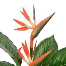 Kunstplant strelitzia 100 cm rood kamerplant GRATIS BEZORGD, Binnen, Verzenden, Onderhoudsvrij, Kunstplant