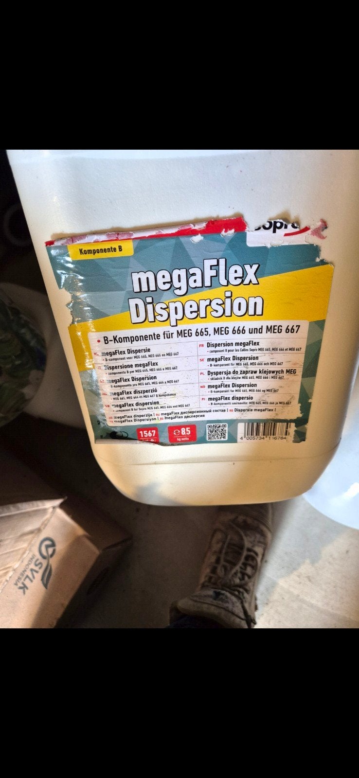 MegaFlex Dispersie B-component voor MEG 665, 666, 667, Ophalen, Nieuw