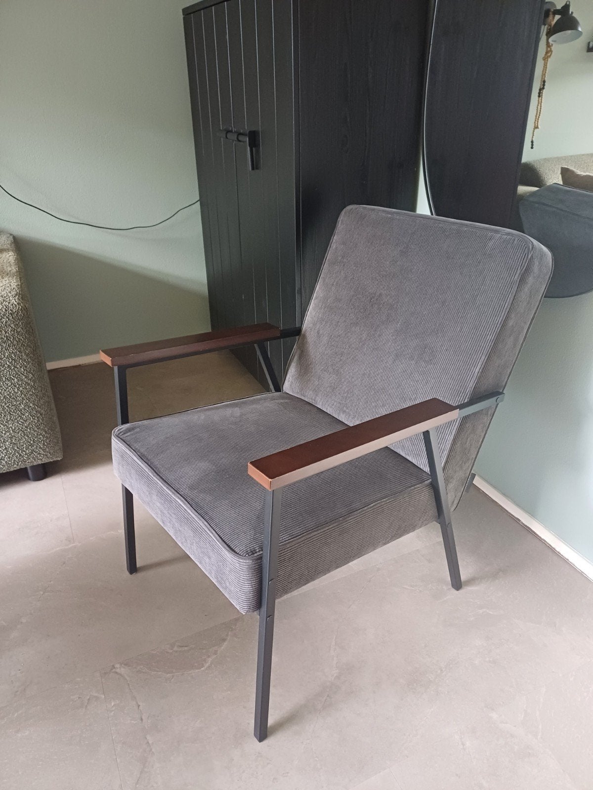 Fauteuil Rib Karwei WOOOD Als Nieuw! zware kwaliteit, Huis en Inrichting, Ophalen, Zo goed als nieuw, 75 tot 100 cm, 50 tot 75 cm