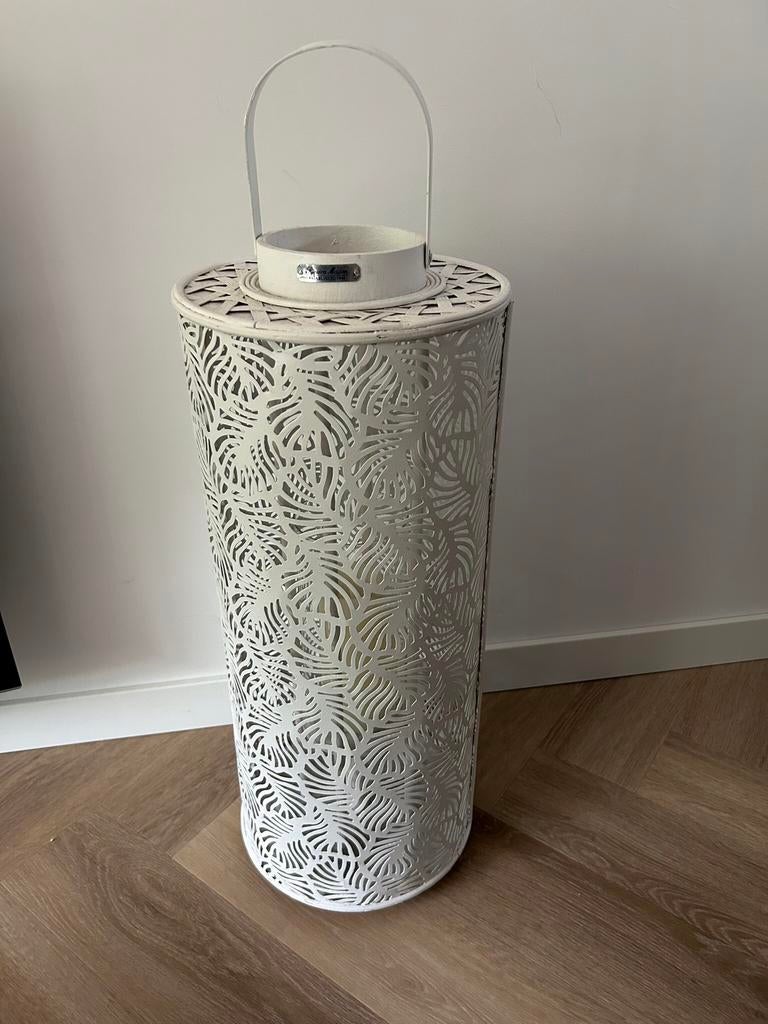 RIVIERA MAISON lantaarn / windlicht, Ophalen, 50 tot 75 cm, Zo goed als nieuw, Crème