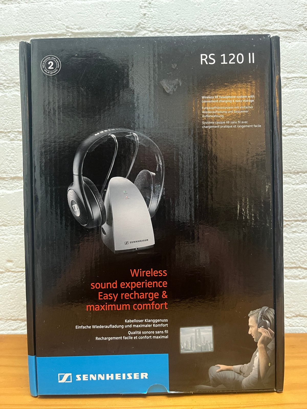 Sennheiser RS 120 II Draadloze Hoofdtelefoon met Oplaadstati, Sennheiser, Ophalen of Verzenden, Zo goed als nieuw, Over-ear