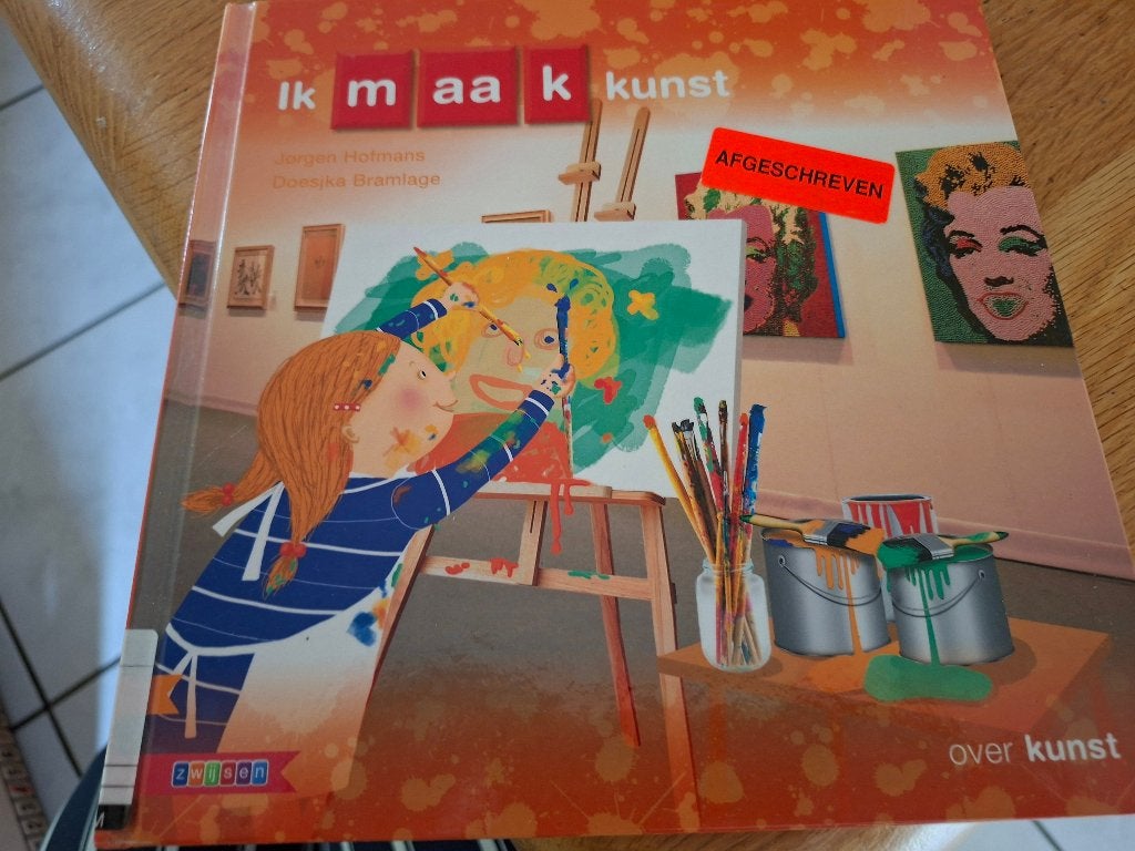 Kleuters samenleesboek, Ik maak kunst, afgeschreven biebboek, Ophalen of Verzenden, Fictie algemeen