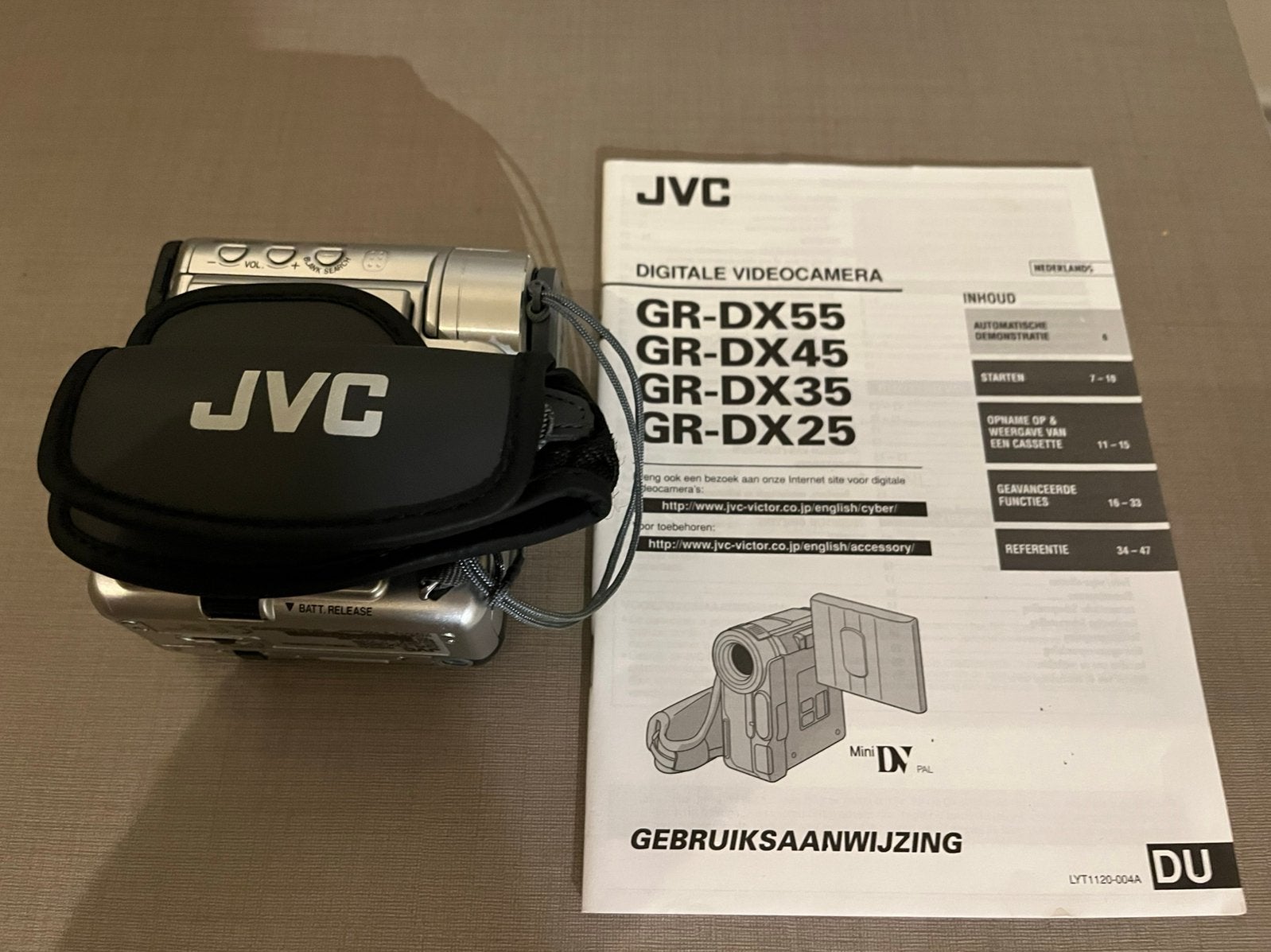 JVC mini DV camera, Ophalen, Mini dv, JVC, 20x of meer