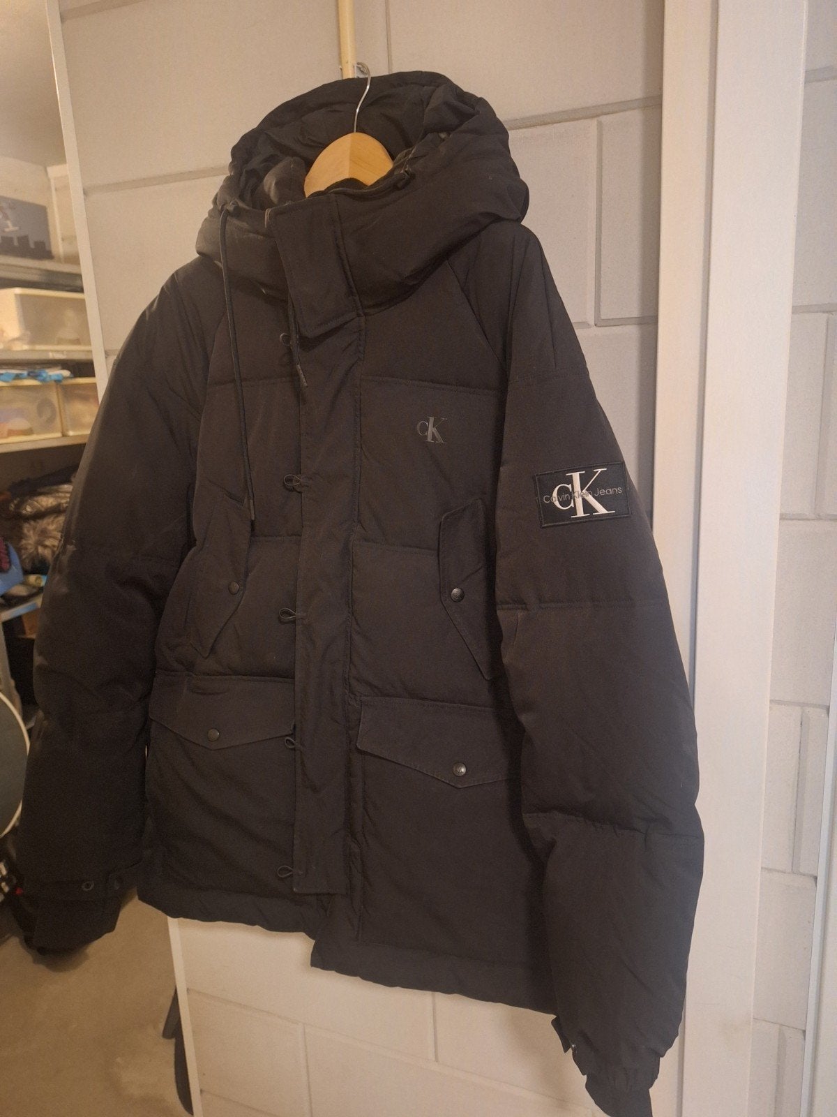 CALVIN KLEIN HEREN WINTERJAS XL, Kleding | Heren, Ophalen of Verzenden, Zo goed als nieuw, Maat 56/58 (XL), Zwart