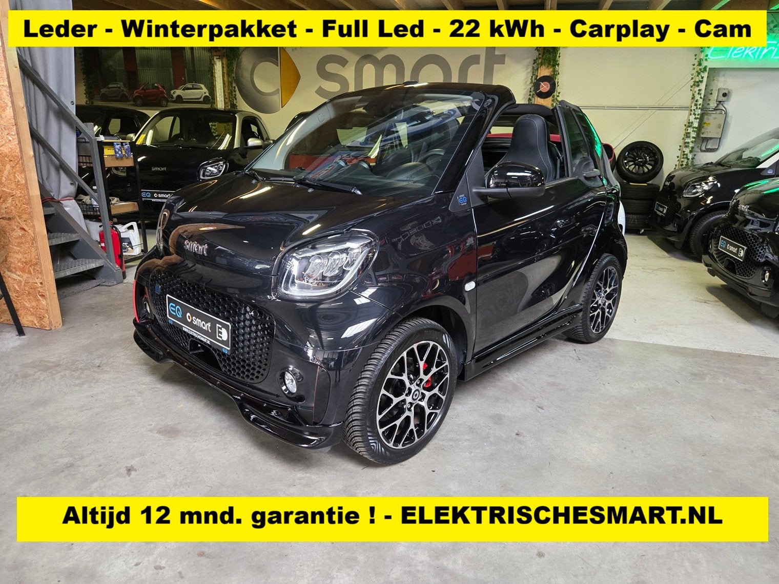 Smart Fortwo cabrio EQ Comfort PLUS - Leder - Winterpakket -