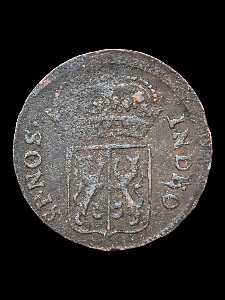 VOC Duit Gelderland 1732, Postzegels en Munten, Munten | Nederland, Vóór koninkrijk, Zilver, Losse munt, Overige waardes