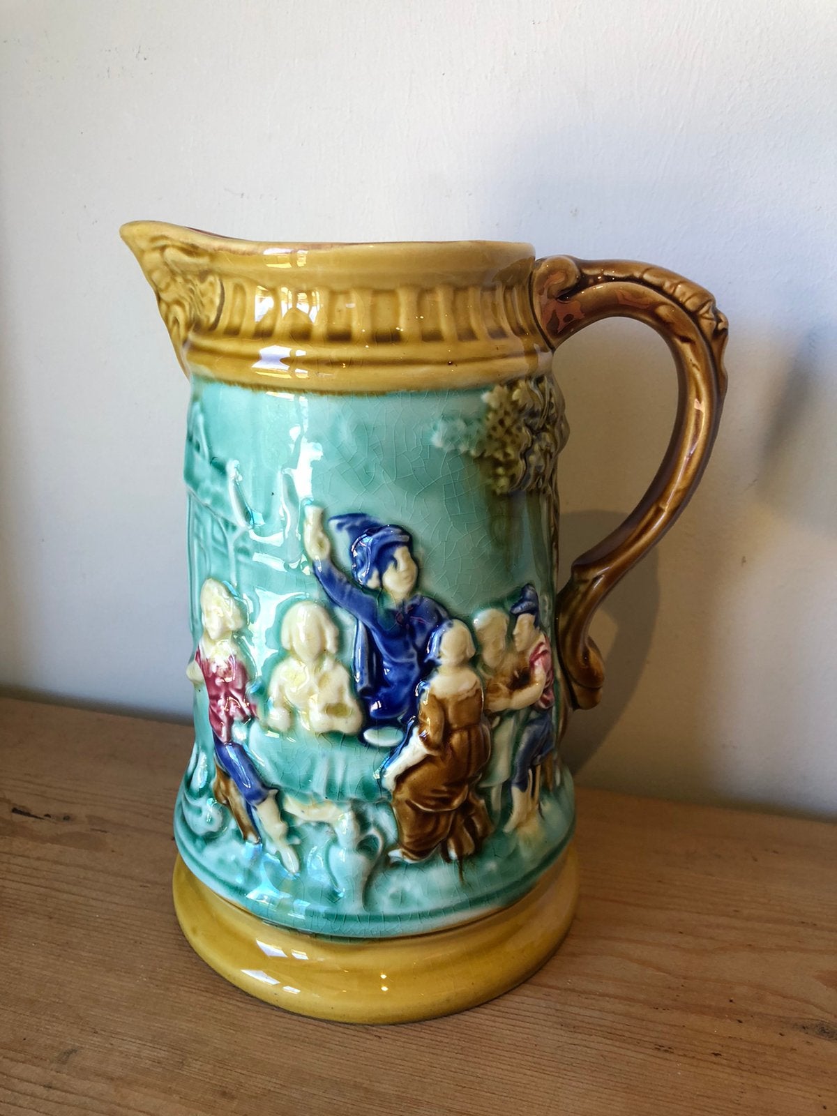 Barbotine waterkan, Ophalen of Verzenden