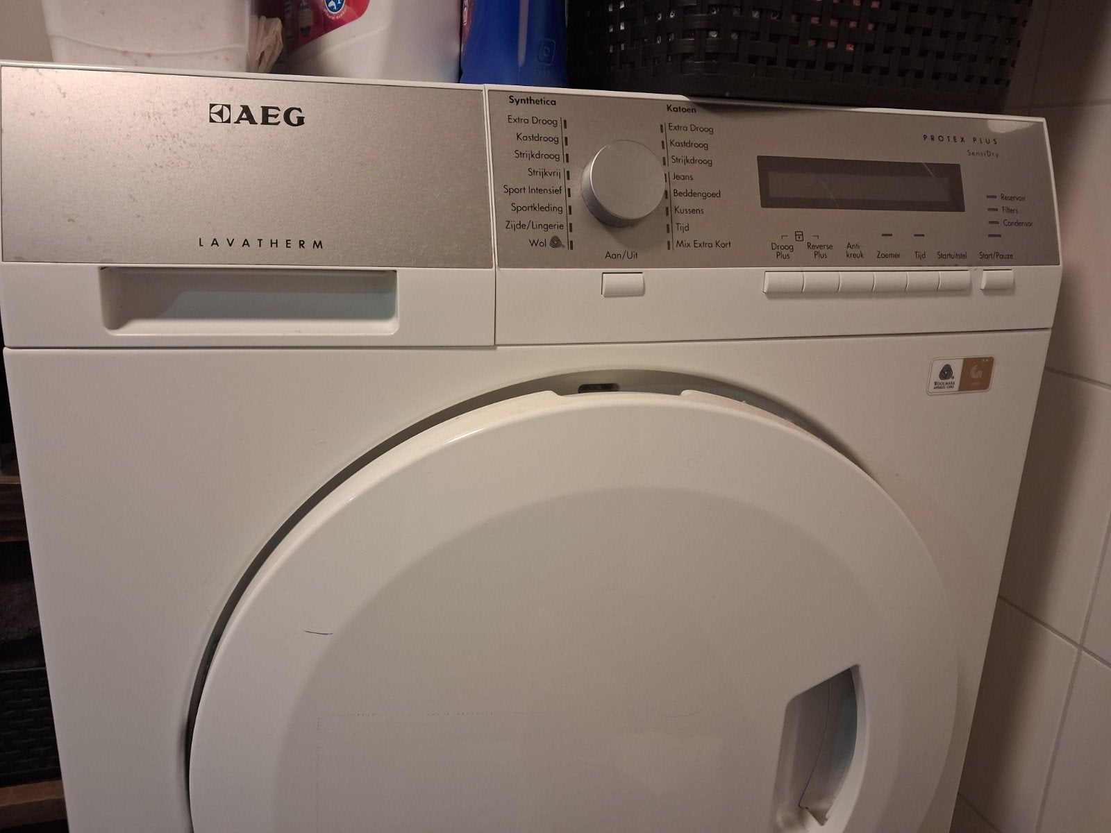 AEG Lavatherm Protex Plus Wadroger .zo mee, Ophalen, 6 tot 8 kg, Zo goed als nieuw, Voorlader