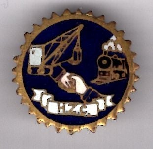 Vakver. Het Zwarte Corps - Nieuwegein HZC broche ( G_245), Ophalen of Verzenden, Nieuw, Transport, Speldje of Pin