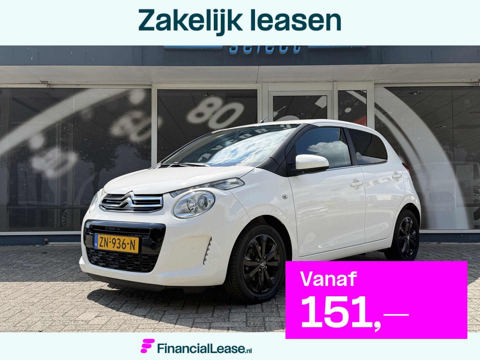Citroën C1 1.0 VTi Shine / Leder / Camera / Stoelverwarming, Voorwielaandrijving, Gebruikt, 4 stoelen, C1