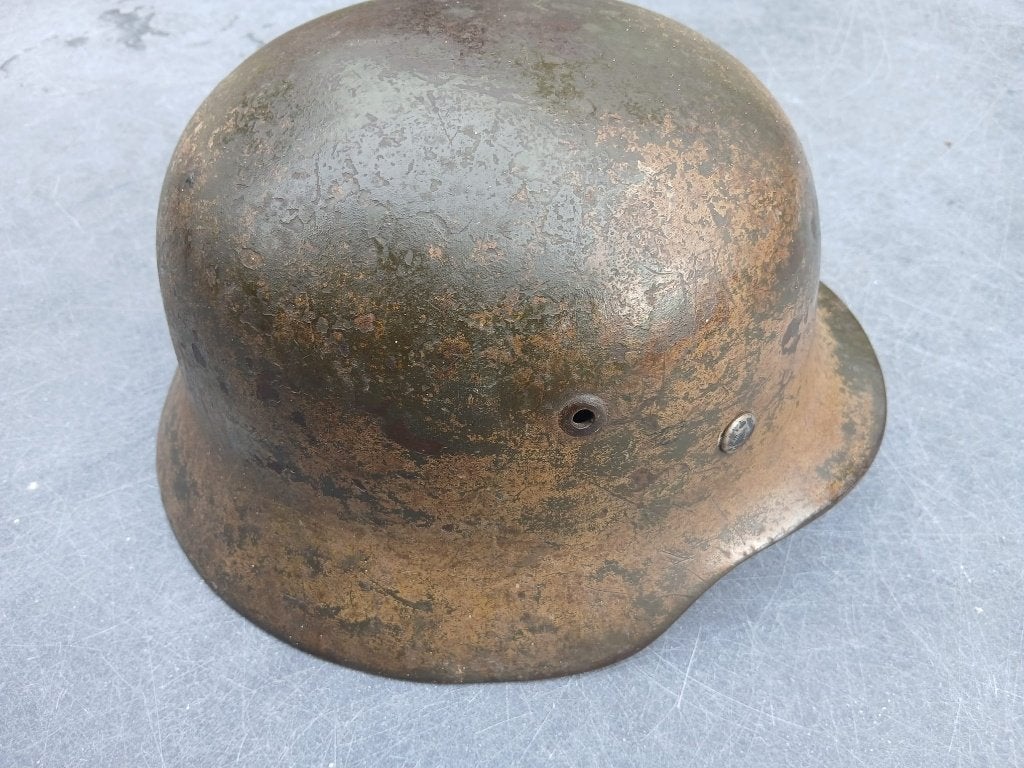 WW2 Duitse camo helm, Verzamelen, Militaria | Tweede Wereldoorlog, Ophalen, Duitsland, Helm of Baret