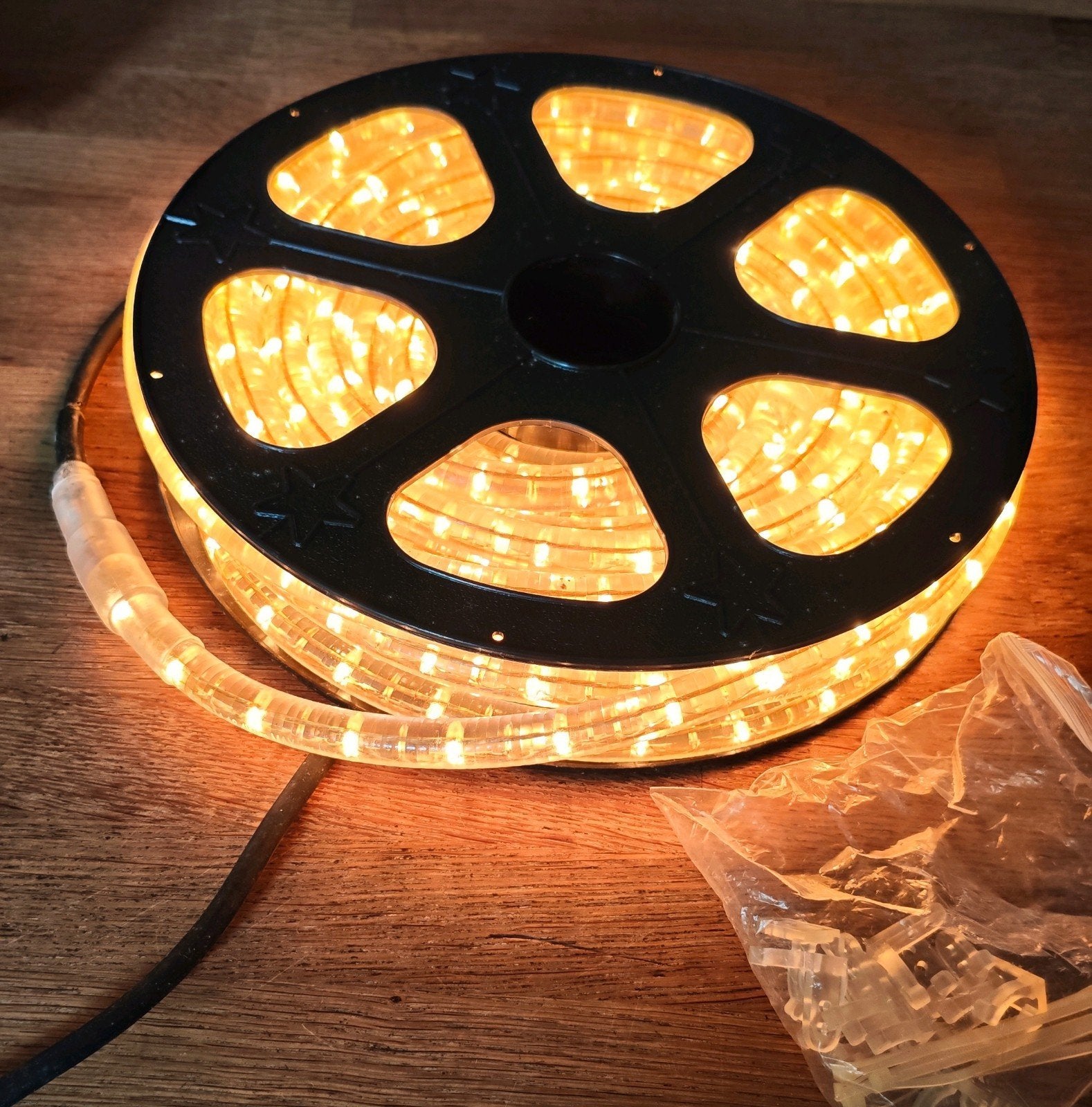 10m Lichtslang Warm Wit - Binnen & Buiten, Kunststof, Ophalen of Verzenden, 50 tot 250 watt, Waterbestendig