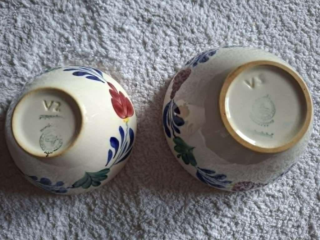 nestschalen boerenbont  regout/de sphinx  v2 /v3, Antiek en Kunst, Ophalen of Verzenden