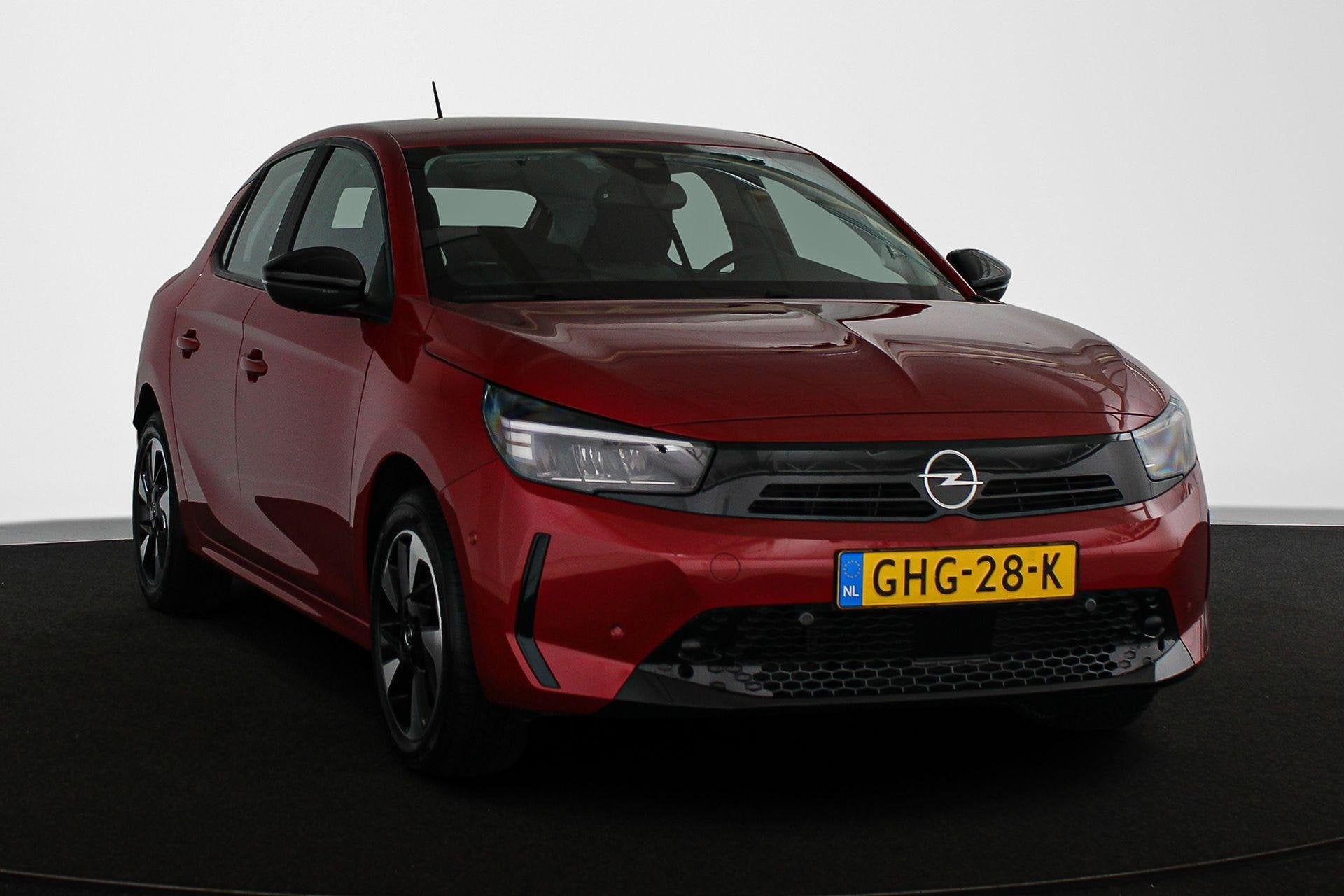 Opel Corsa Electric 50 kWh Camera Dodehoek Clima Apple CarPl, Auto's, Gebruikt, Zwart, Origineel Nederlands, Rood