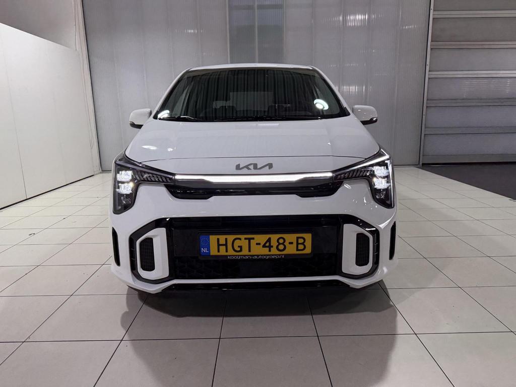 Kia Picanto 1.0 DPI GT-Line Stoel en Stuur verwarming, Schui, Voorwielaandrijving, Euro 6, 4 stoelen, Wit