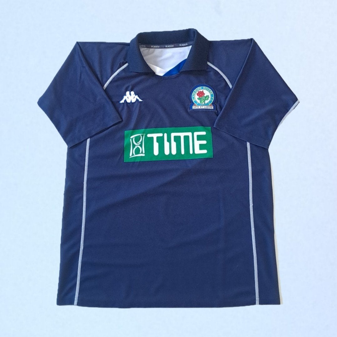 Vintage Blackburn Rovers Uitshirt 2001/2002 - Kappa, Maat L, Ophalen of Verzenden, Zo goed als nieuw, Shirt