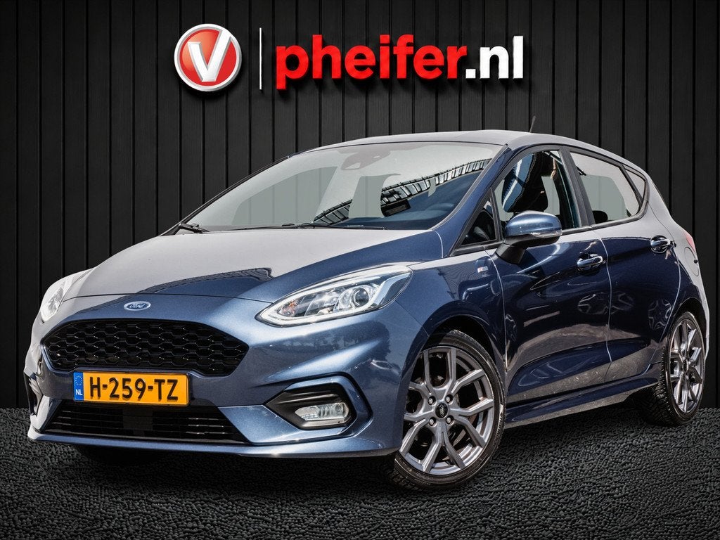 Ford Fiesta 1.0 EcoBoost ST-Line Full map navigatie/ Climate, Voorwielaandrijving, Stof, Gebruikt, Blauw