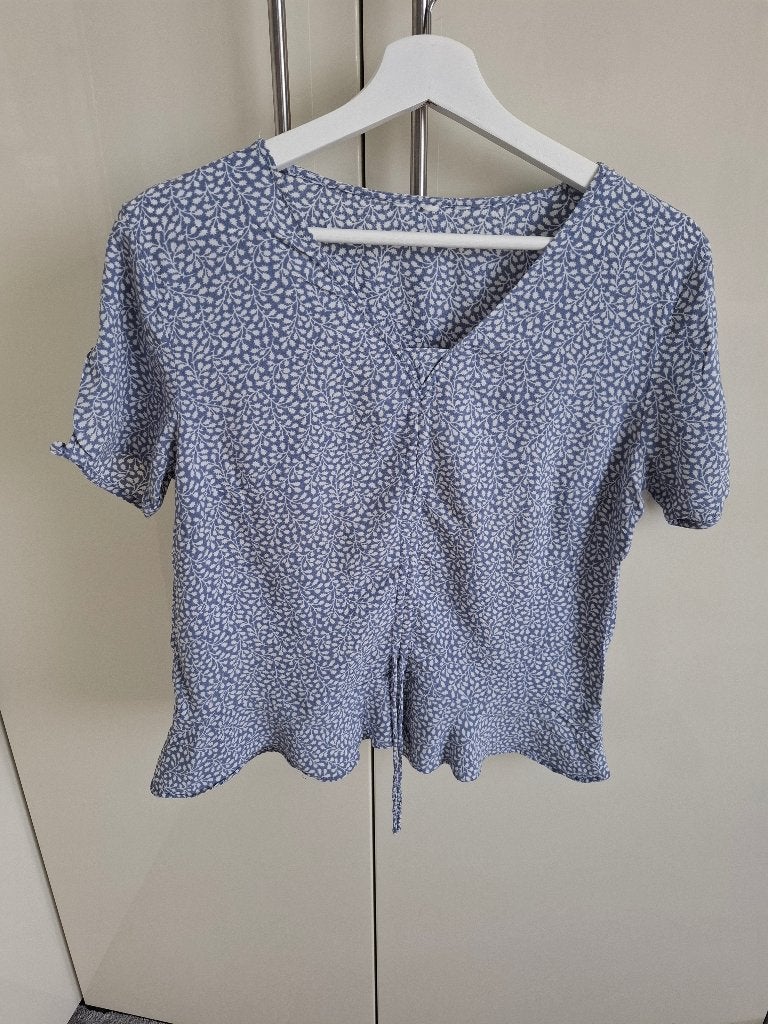 dames blousje   M, Ophalen of Verzenden, Zo goed als nieuw, Maat 38/40 (M), Blauw