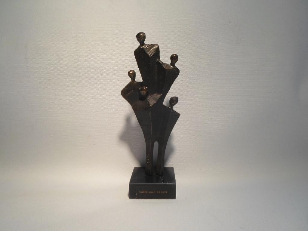 Beeld Corry Ammerlaan Samen Sterk, Groep mensen, Ophalen of Verzenden, Brons, 20 - 50 cm