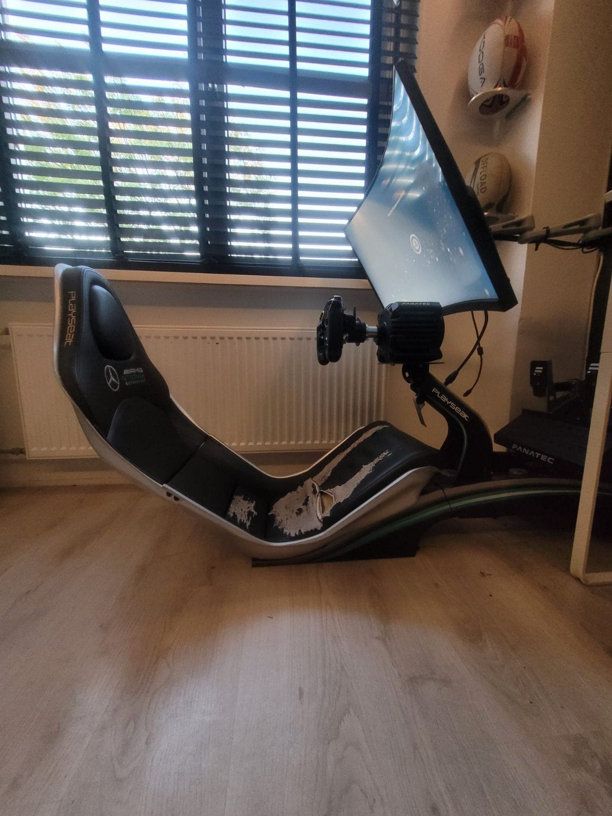 fanatec race setup, Ophalen, Racestoel, Gebruikt, PlayStation