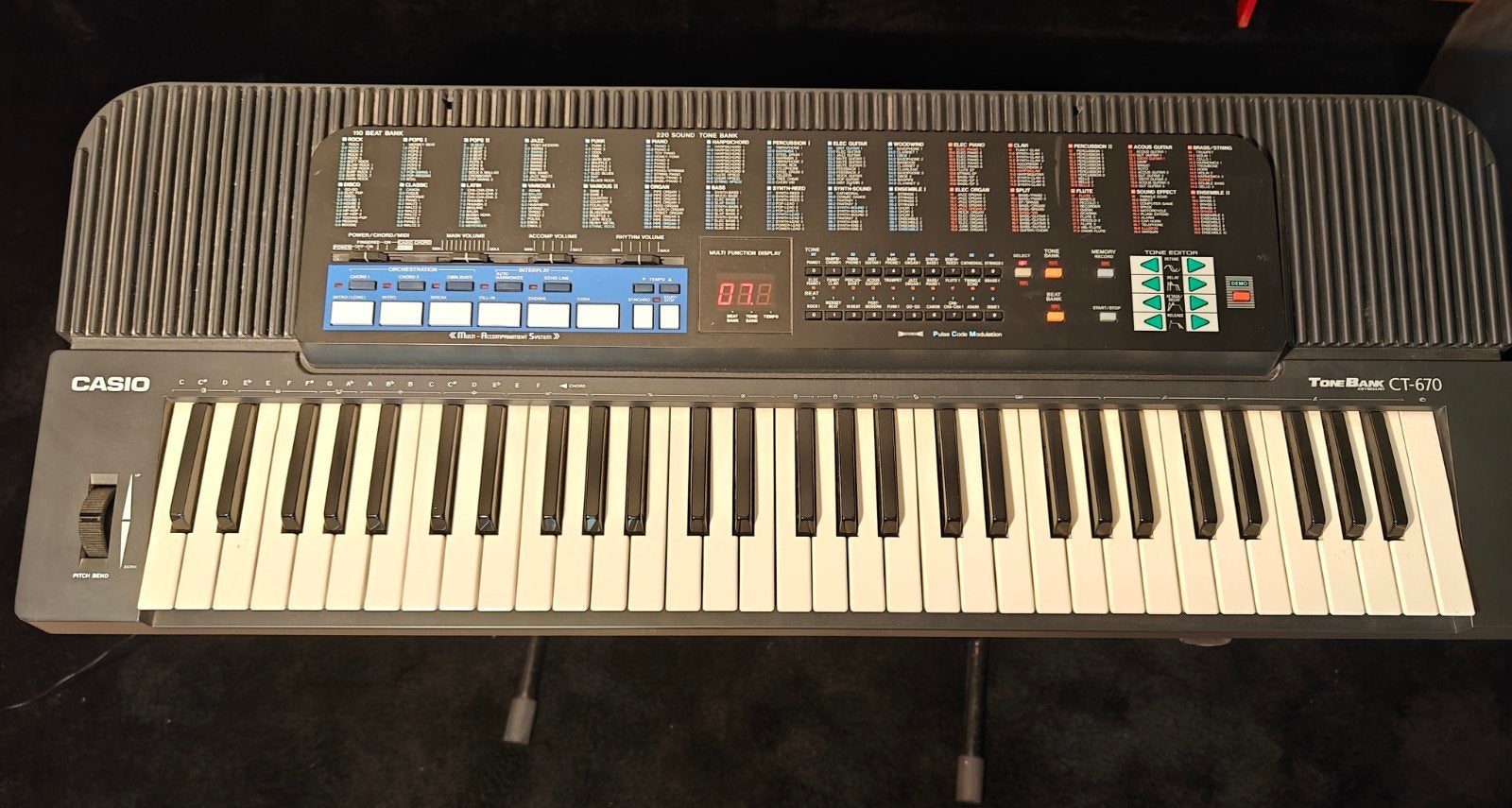 Casio Keyboard met standaard, Ophalen, Casio, Met standaard, 61 toetsen