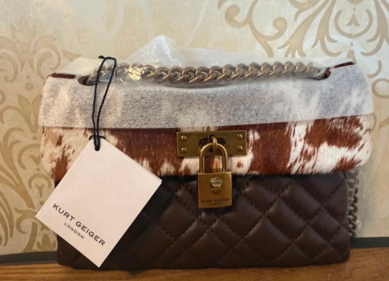 Kurt Geiger Mini Brixton Tas - Nieuw met labels, Sieraden, Tassen en Uiterlijk, Tassen | Damestassen, Bruin, Schoudertasje, Nieuw